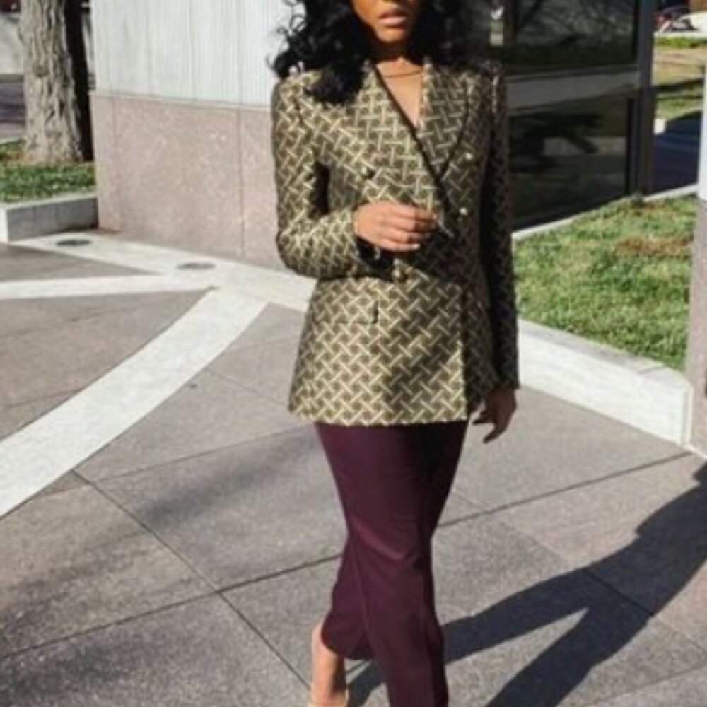 Zara Jaquard Blazer
